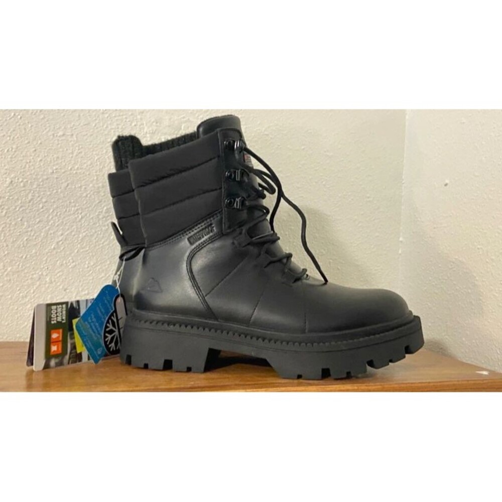 NWT Ozark Trail Snow Boots Lace Up Chelsea Ankle Boots Size 7 Womens